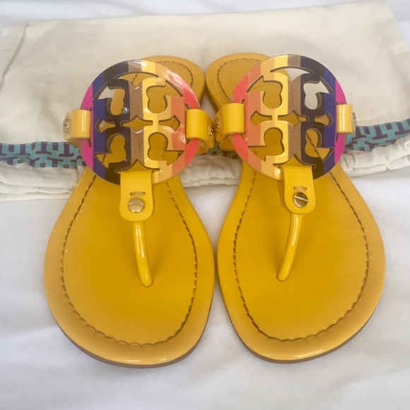 multicolor tory burch sandals